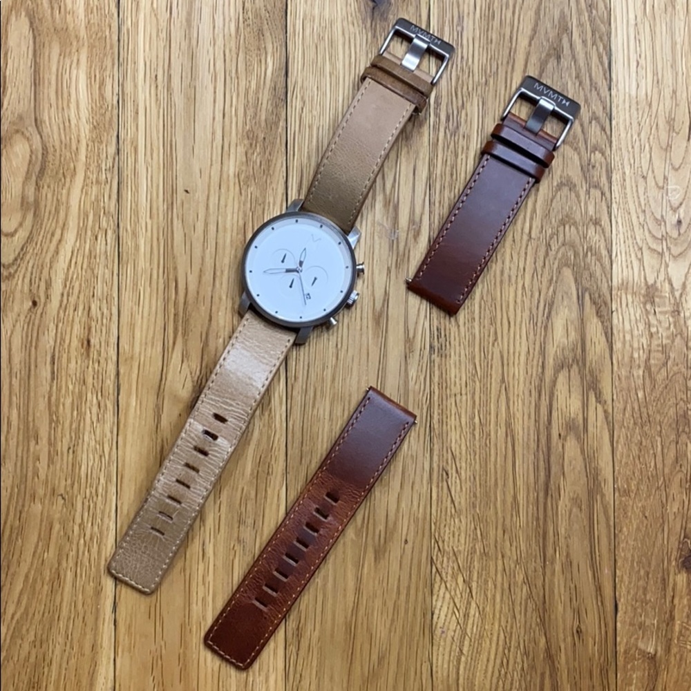 MVMT Chrono watch with extra strap!
